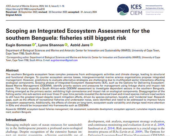 Eugin Bornman PostDoc Paper