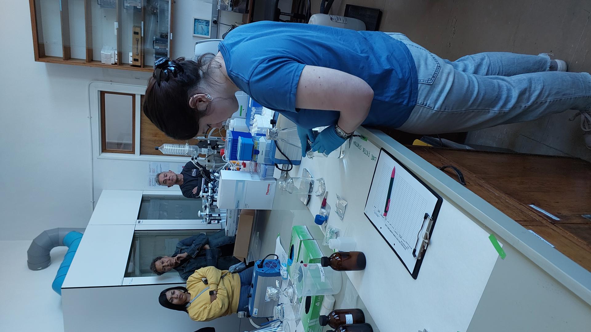 Dayna Collins lab demonstration