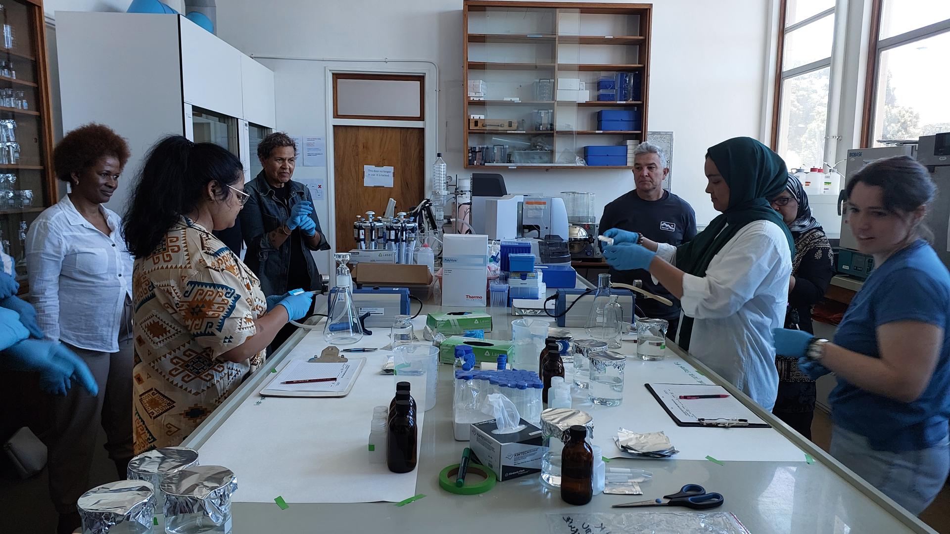 Biogeochemistry lab demonstration